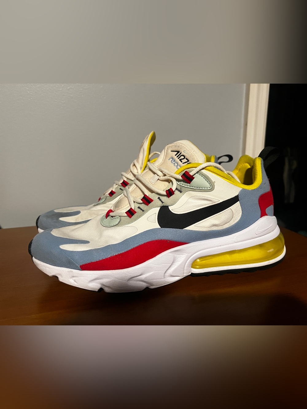 Nike Air Max 270 React Bauhaus (Women's Shoe). Gently Used. Size 10.